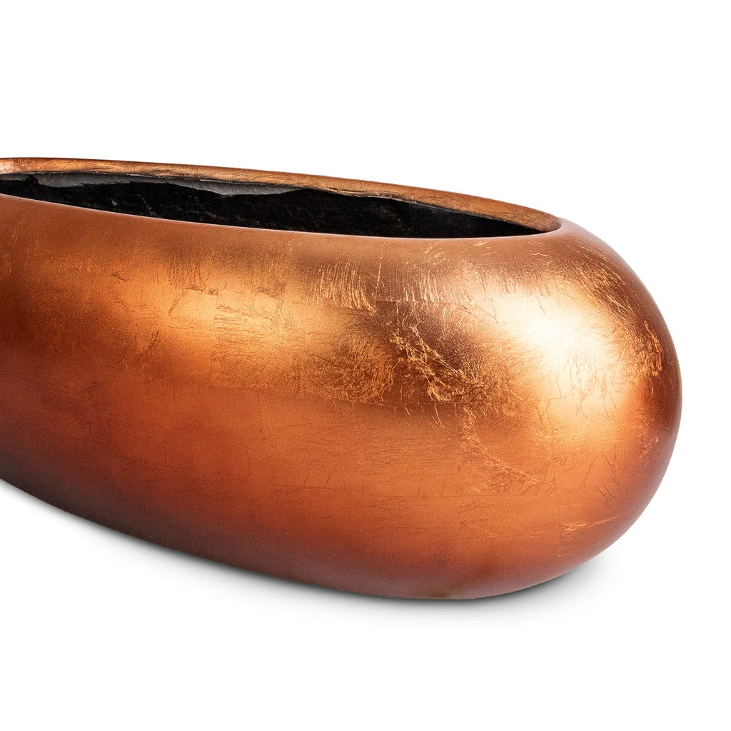 Metallic Boat Planter - Matt Copper - Image 2